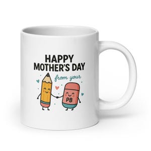 Happy Mother’s Day Bleistift & Radiergummi – süßes Klassenzimmer Geschenk für Lehrer-Mütter