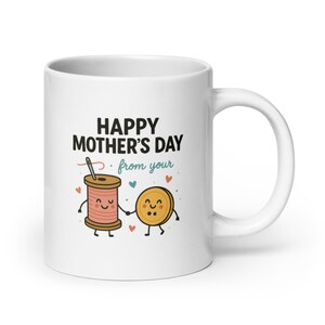 Alles Gute zum Muttertag – Niedliches Nähgarn- & Knopfdesign