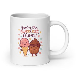 Eres la mamá más dulce: Diseño para el Día de la Madre con helados y cupcakes