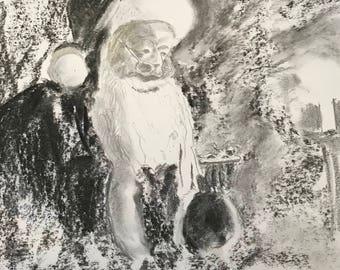 Weihnachtsmann Mit Maske Auf Coronavirus Weihnachten Stock-Illustration - Getty Images