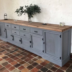 Extra Long Sideboard 340cm | Country Furniture | Farmhouse Sideboard | Farmhouse Furniture | Rustic Sideboard | Drawers | KRUD-41