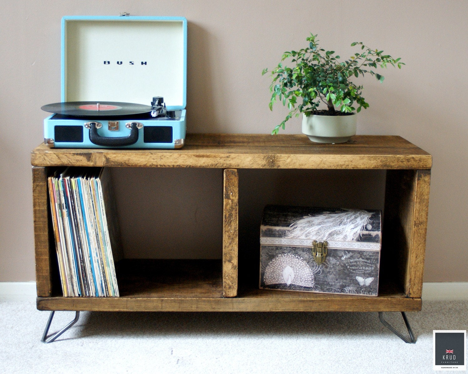 Extra Low Record Player Stand Vinyl Record Storage - Etsy