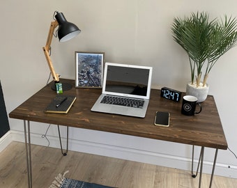 Massivholz Schreibtisch | KRUD B6 Schreibtisch | Skandinavischer Stil | Scandi Schreibtisch | Schreibtisch | Holz Schreibtisch v2