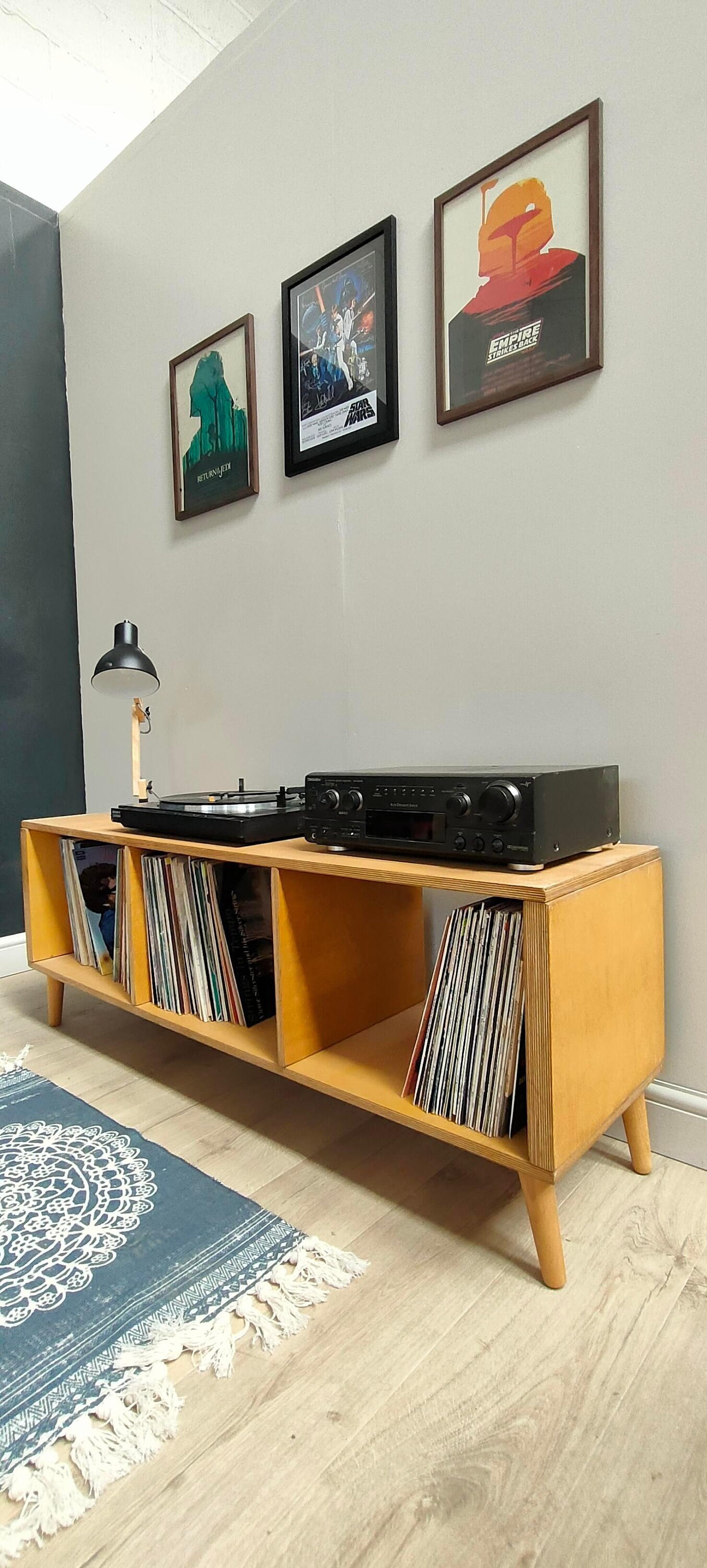 Small Record Player Table Vinyl Record Storage Turntable Etsy