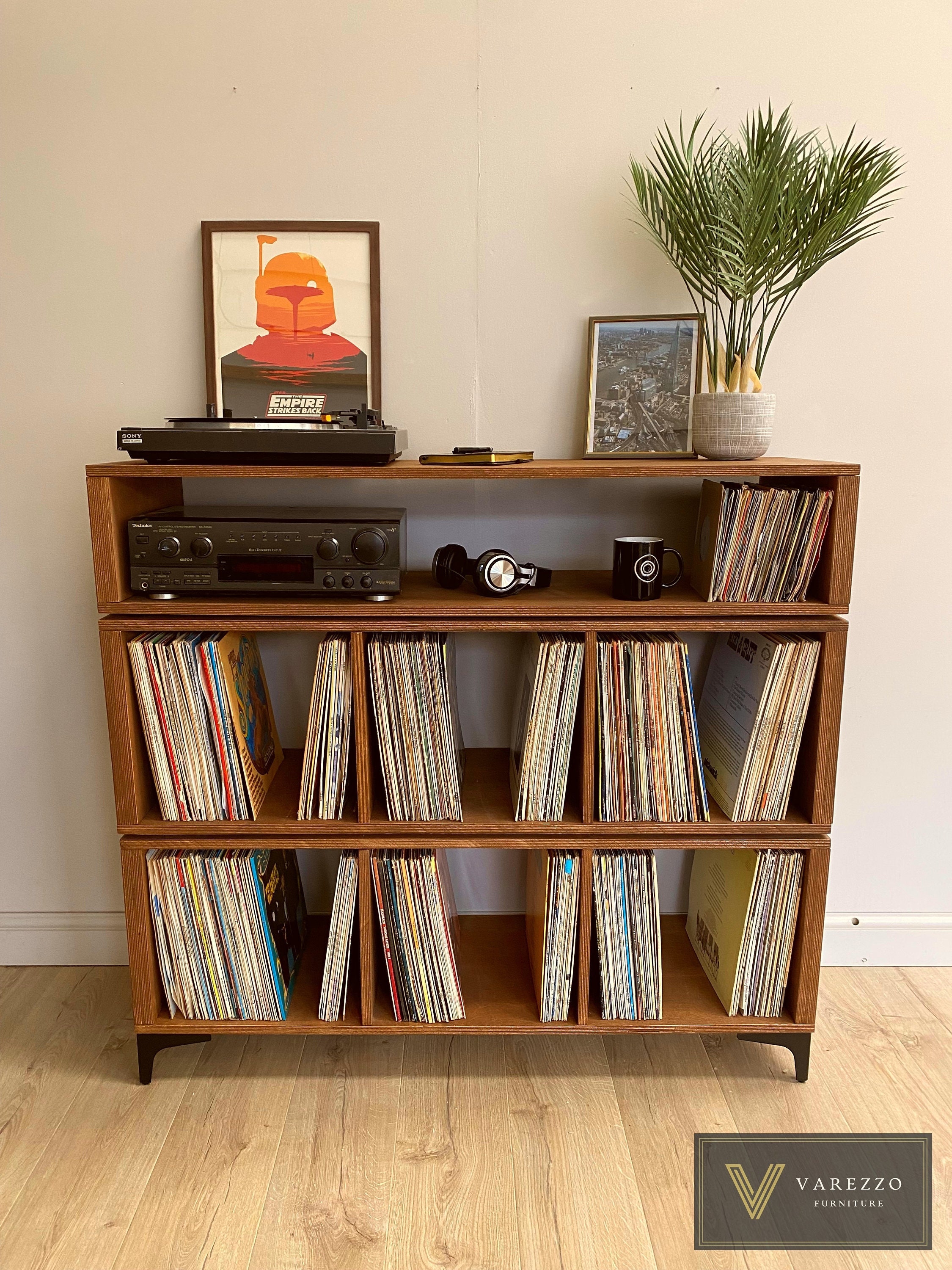 Made my own record storage from IKEA storage crates and scaffolding : r/ vinyl