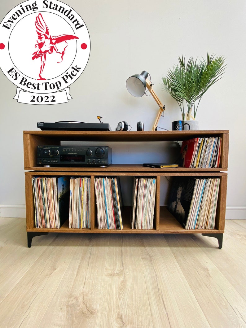 Record Player Stand Vinyl Record Storage Turntable Stand Etsy