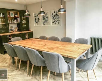 Wide dining table deals