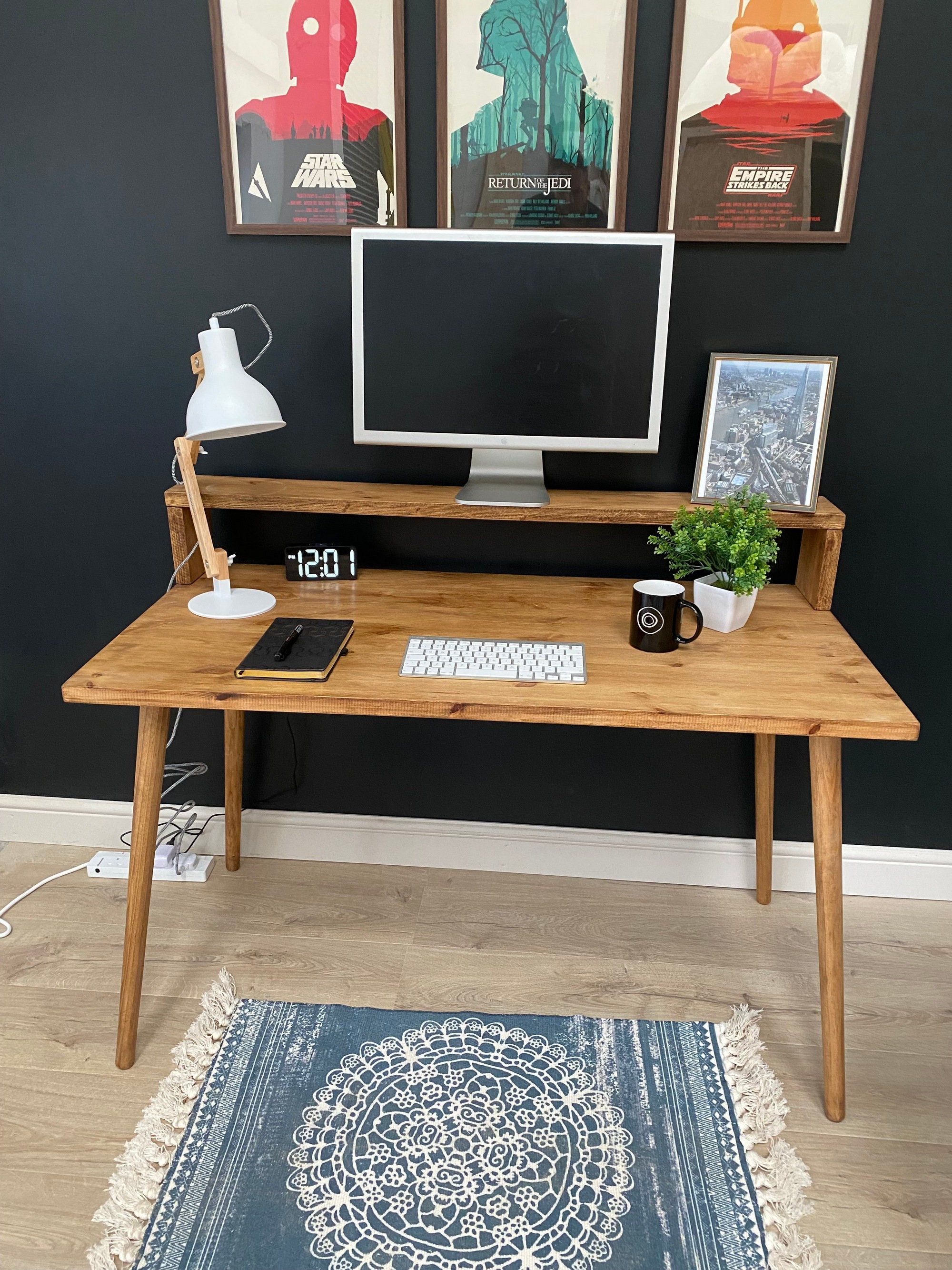 Thin cheap wooden desk