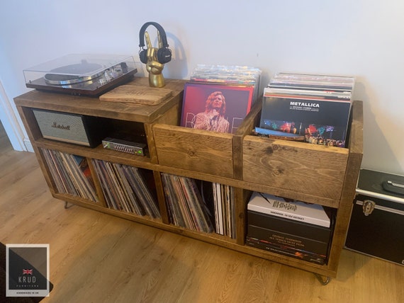 Support de stockage de disques vinyle LP rétro - support de