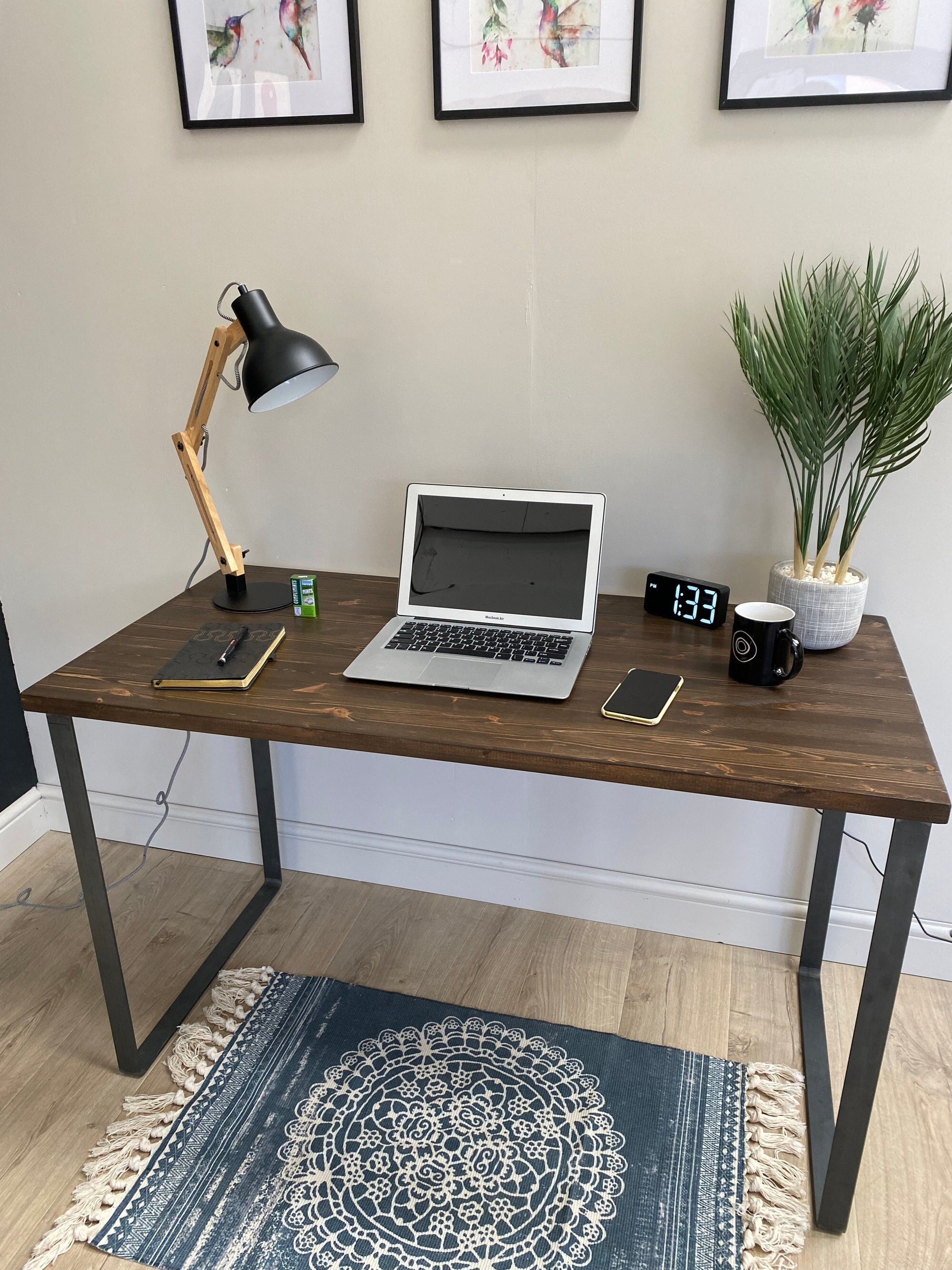 Solid Wood Desk KRUD B11 Desk Scandinavian Style Scandi Desk