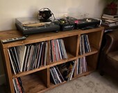 Record Player Stand Vinyl Record Storage Turntable Stand Scaffold Furniture Rustic TV Stand Retro tv stand KRUD-46