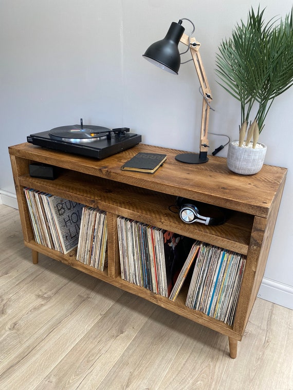 Record Player Stand Vinyl Record Storage Turntable Stand Etsy
