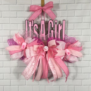 It’s A Girl - Door Hanger, Door Decor, Baby Shower Decoration, Nursery Door Decor