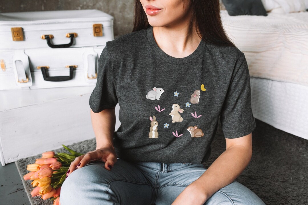 Howling Rabbit Shirt Rabbit Shirt, Year of the Rabbit, Rabbit Lover Gifts, Clothing Kawaii ...