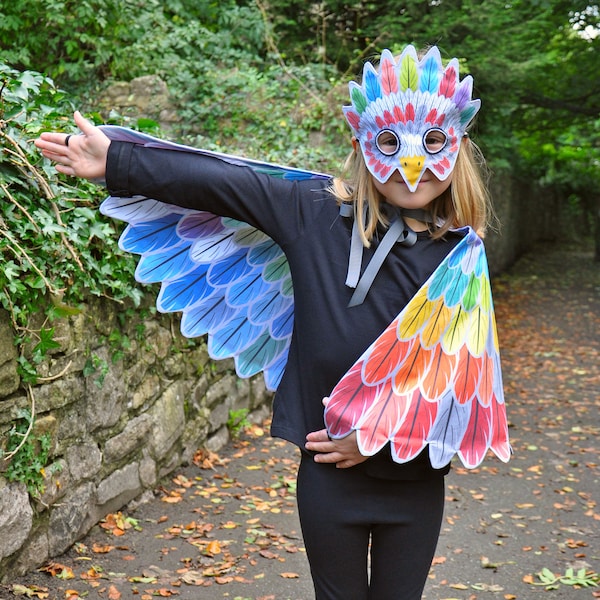 Fantastic Feathers — cut-and-sew reversible cape and mask