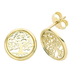 9ct gold tree of life best sale earrings