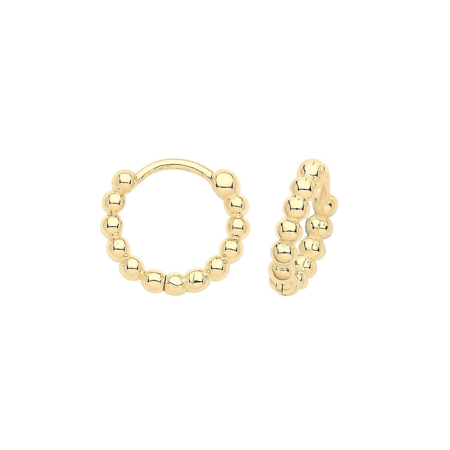 Small Gold Huggie Clicker Earring – STONE AND STRAND