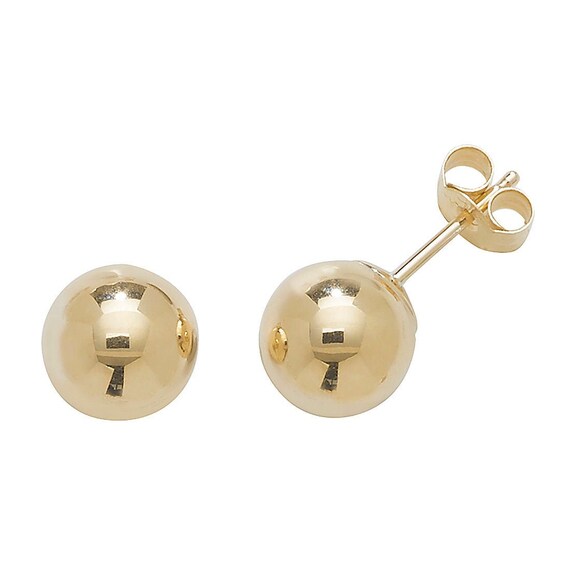 Gold Plain Earrings For Women 911 | Trusted Jewellery Store