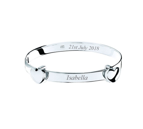 personalised baby bangle