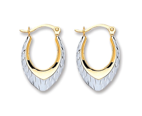 Boucles D'oreilles Créoles En Or 9 Carats – Tailles 14mm, 18mm, 20mm – Neufs Avec étiquettes