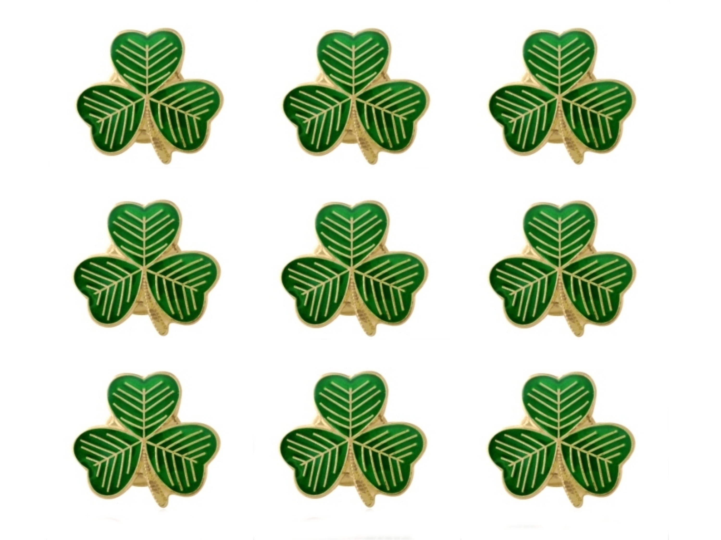 thumbnail image 2 of PinMart Gold St. Patrick's Day Shamrock Clover Lapel Stick Pin – New With Tags 2 of 4