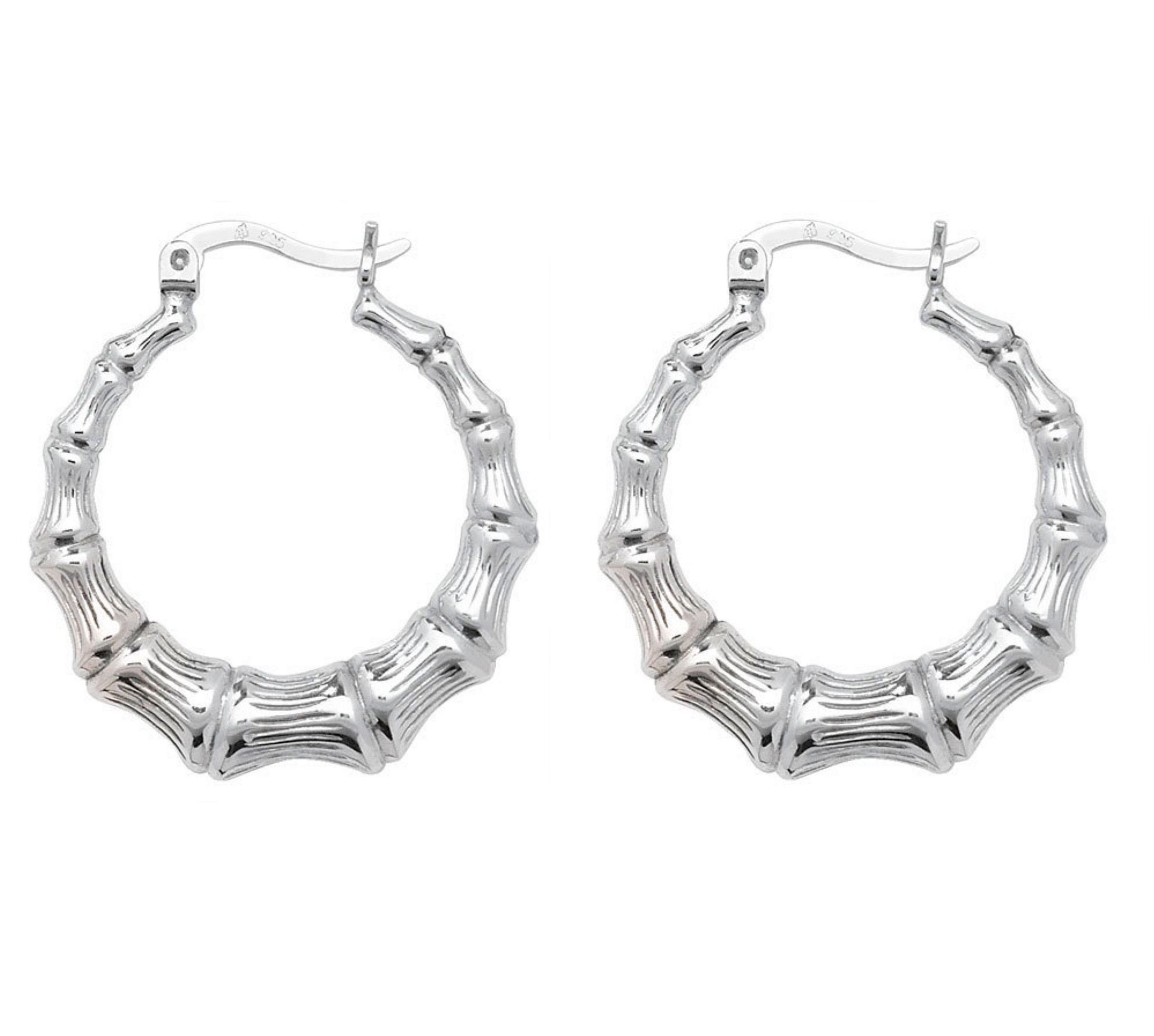 Sterling silver hotsell bamboo earrings