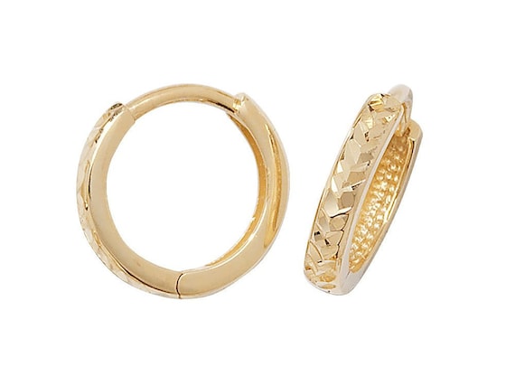 9ct diamond cut hoops 9ct diamond cut hoops