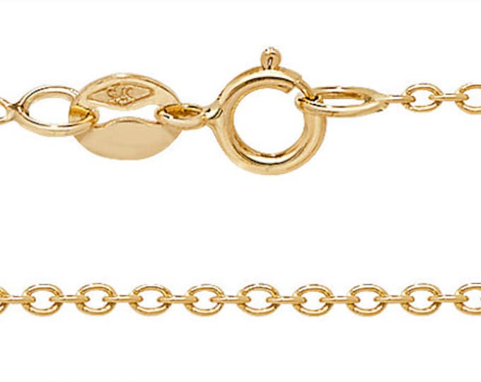 9ct Yellow Gold Lightweight Rolo Chain 16" 18" 20" - Real 9K Gold
