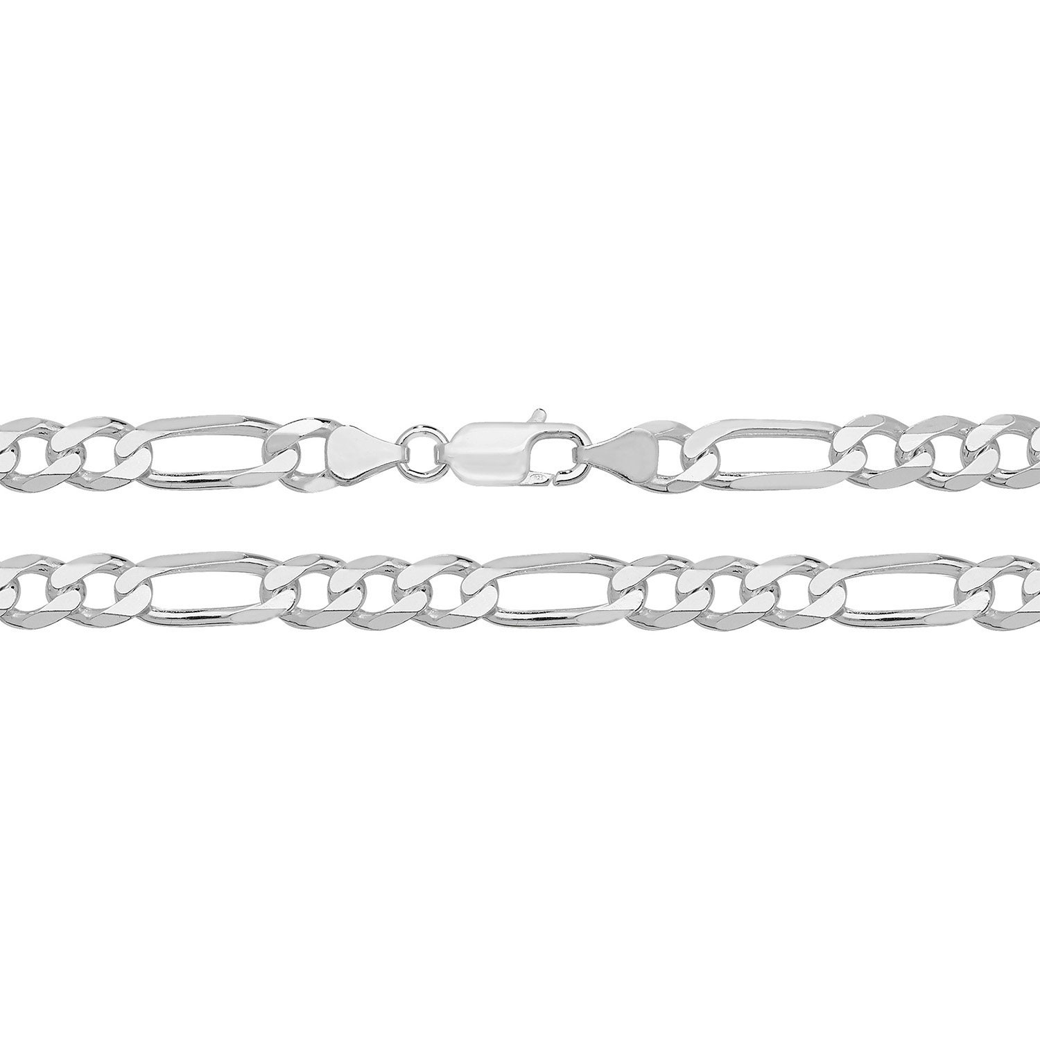 Men's 7.0mm Solid Curb Chain Necklace in Sterling Silver - 22