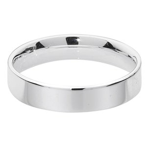 Plain Flat Court Wedding Ring Widths 4mm-8mm 925 Sterling Silver Sizes J-Z