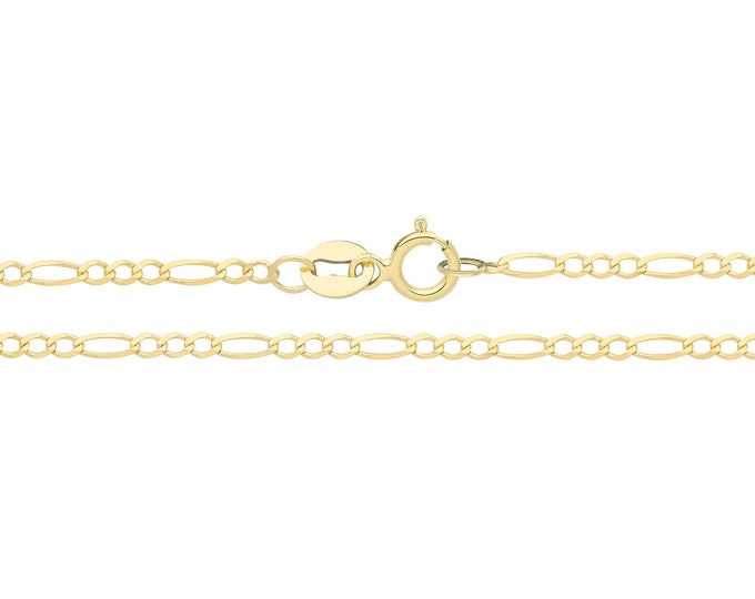 Ladies 9ct Solid Yellow Gold 10" Anklet Chains - Choice of Designs