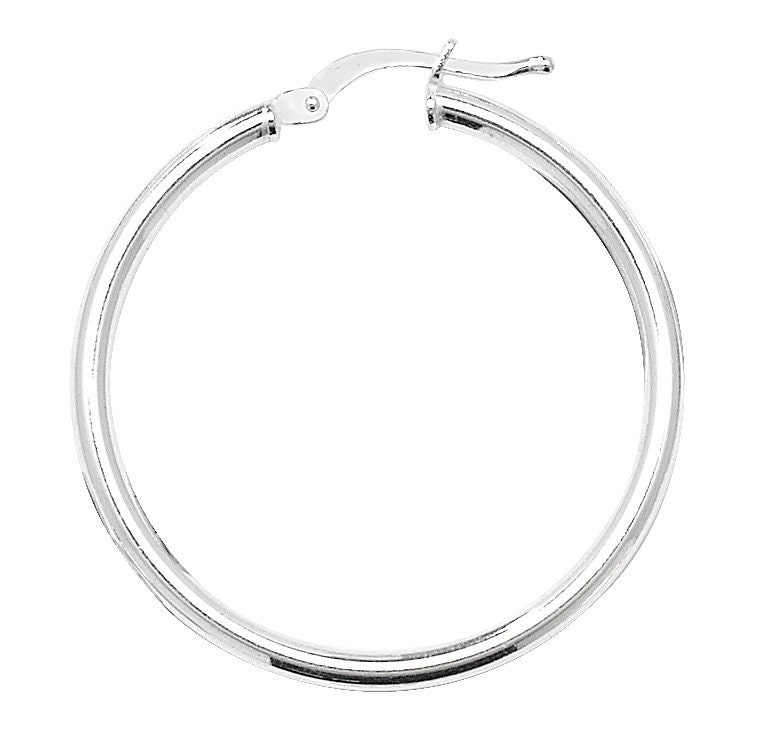 Essential 925 Sterling Silver 2mm Hollow Tube Hoop Earrings - Etsy UK