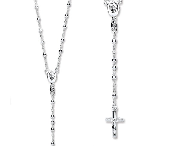 Rosary Bead Crucifix Chain Cross 