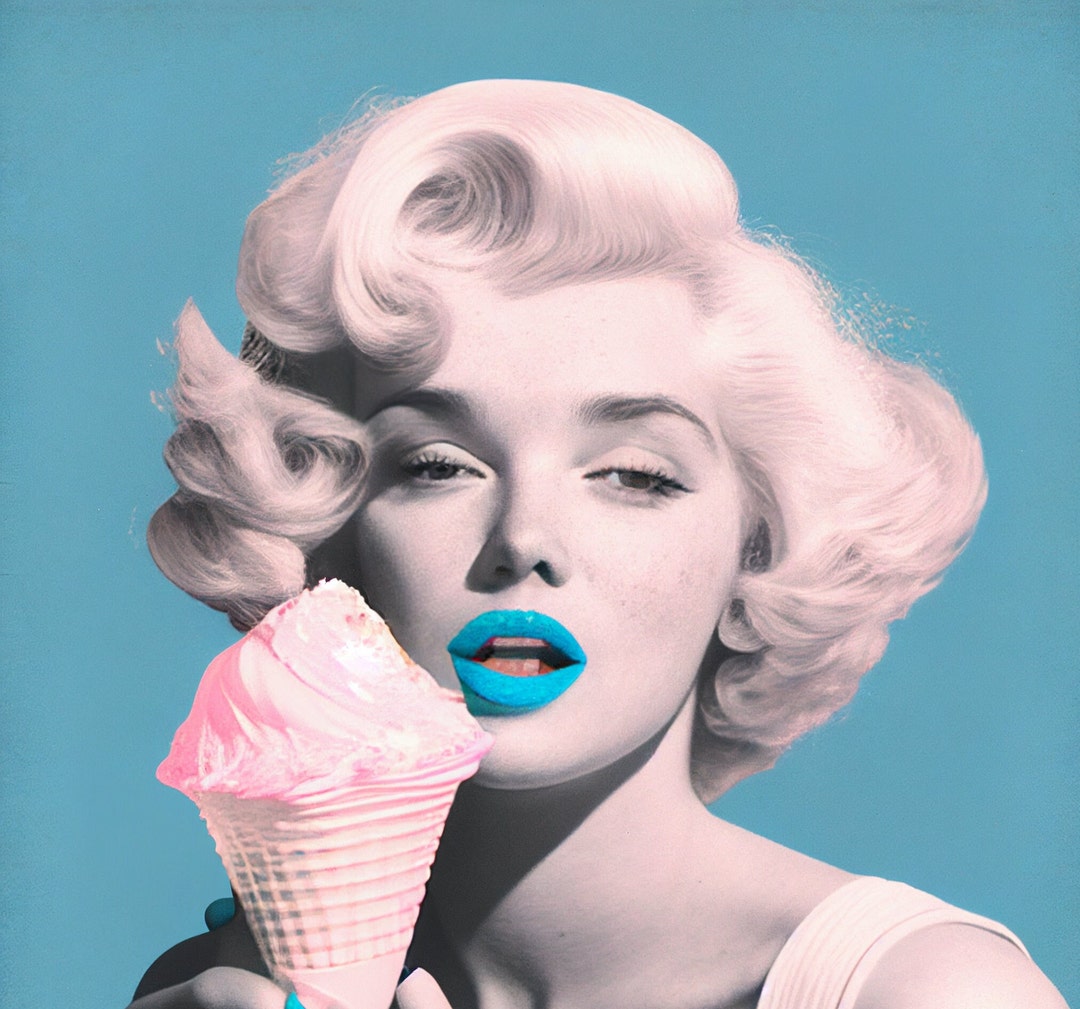 Marilyn Monroe Canvas Wall Art Print Retro Art Wall Decor Vintage