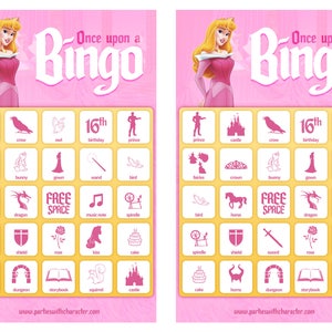 Sleeping Beauty Once Upon A Bingo Game