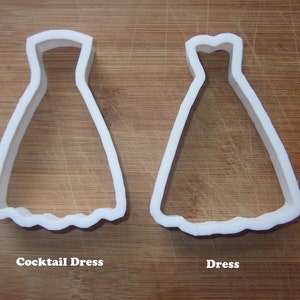 Dress Gown Wedding Cookie Cutter Biscuit Pastry Fondant Stencil