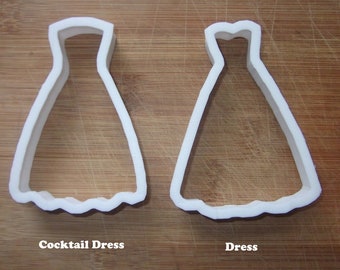 Dress Gown Wedding Cookie Cutter Biscuit Pastry Fondant Stencil