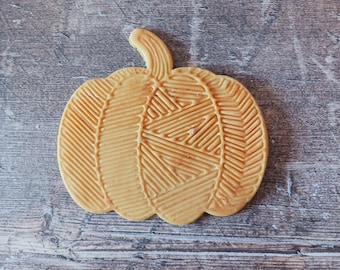 Pumpkin Geometric Stamp & Cookie Cutter Embossing Stamps, Cookies, Dough Fondant Craft, Cookie Embosser, Cookie Stamp, Halloween