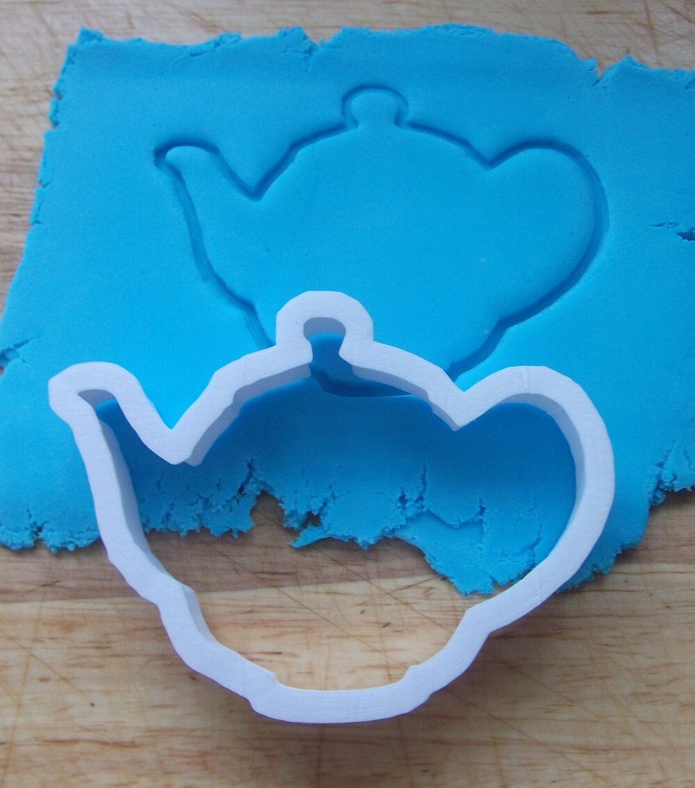 Teapot Cookie Cutter Biscuit Pastry Fondant Stencil Silhouette Etsy