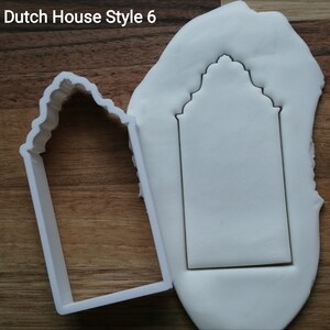 Dutch Gable Gingerbread House Home Cookie Cutter Biscuit Pastry Fondant Stencil Christmas Tall House image 8