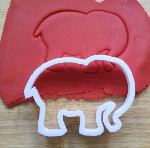 Elephant Cookie Cutter Biscuit Pastry Fondant Stencil Animal - Etsy