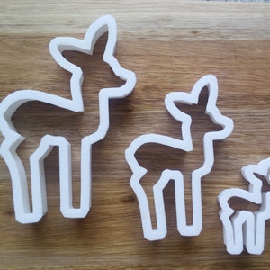 Deer Reindeer Cookie Cutter Biscuit Dough Pastry Fondant Christmas AL65-67