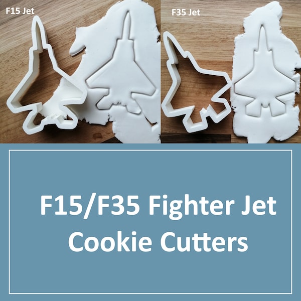 F15/F35 Fighter Jet Plane Cookie Cutter Dough Pastry Jet