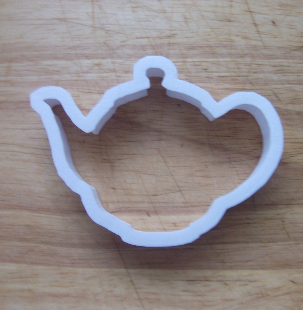 Teapot Cookie Cutter Biscuit Pastry Fondant Stencil Silhouette Etsy