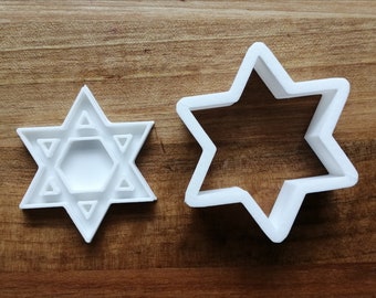 Star of David Cookie and Fondant Cutter - Etsy