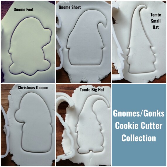 Gnome Christmas Cookie Cutter Biscuit Pastry Fondant Stencil Christmas 4  Shapes Elf Dwarf Tomte Gonk Xmas - Etsy