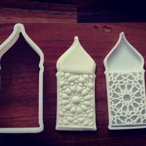 Window Cookie Cutter & Embossing Stamp, EID Celebration Fondant Dough Pastry SH304