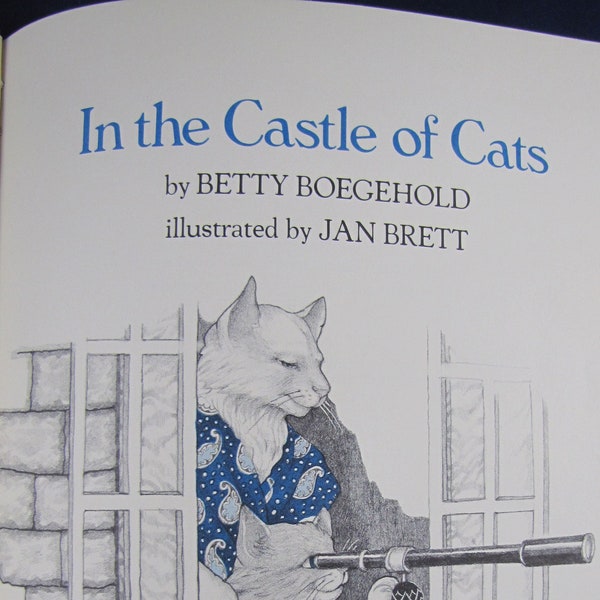 In the Castle of Cats // 1981 Hardback, 1st Ed // Children's Picture Story Book // Cat lover read-aloud // Early Reader,  Unicorn book