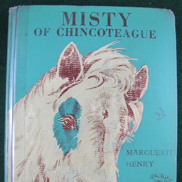 Misty of Chincoteague // 1959 Hardback // Marguerite Henry & Wesley Dennis // Adventure Chapter book // Horse Lover Story // 1948 Newbery
