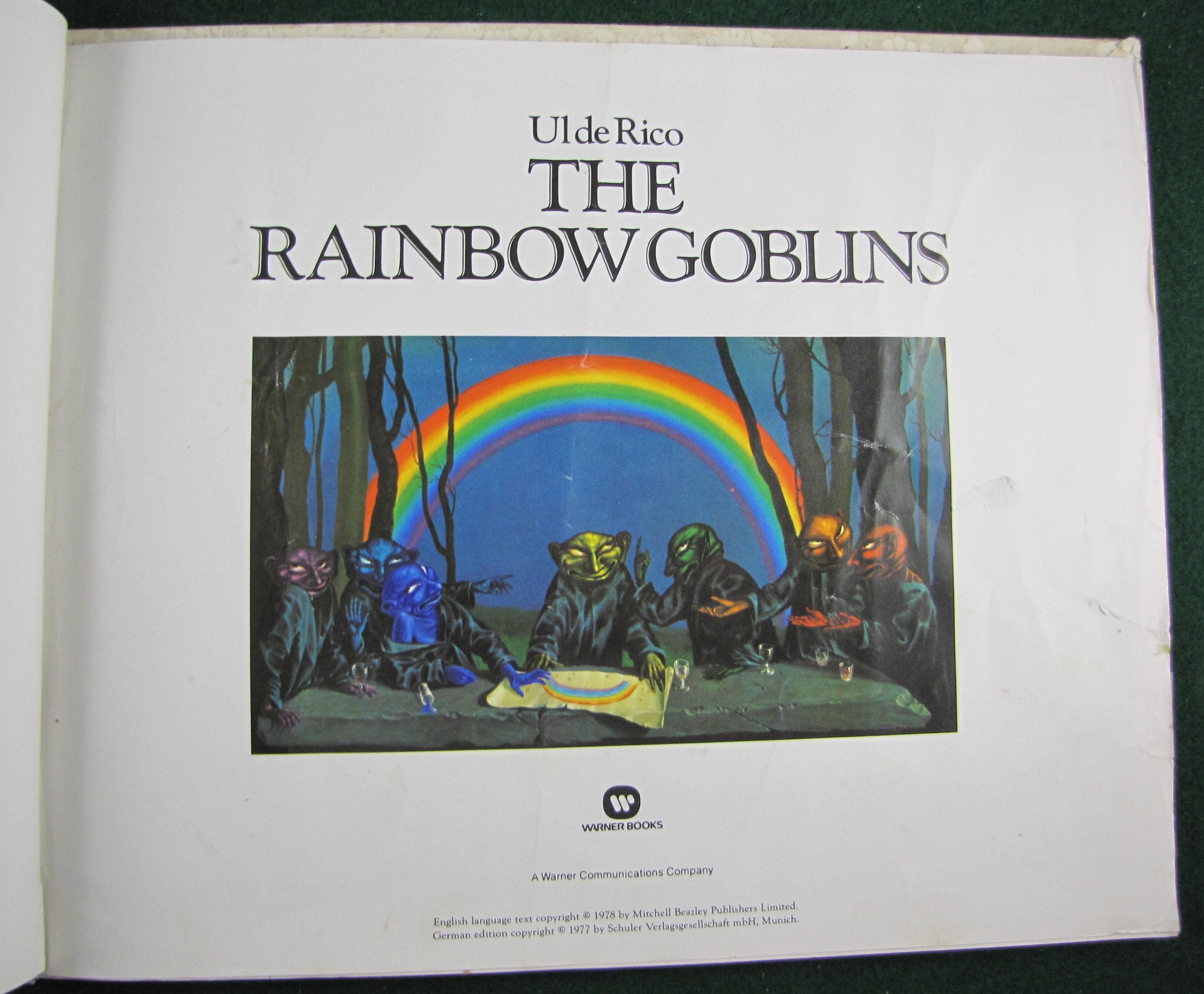 The Rainbow Goblins, 1978 Hardback Children's Picture Book by Ulde Rico ...